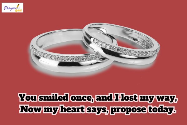 2 Line Propose Shayari in English