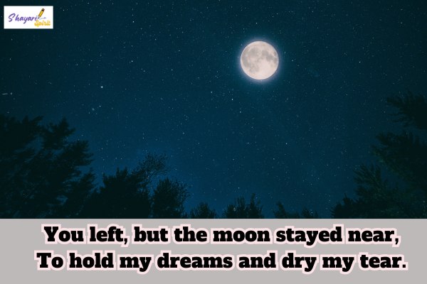 Moon shayari english