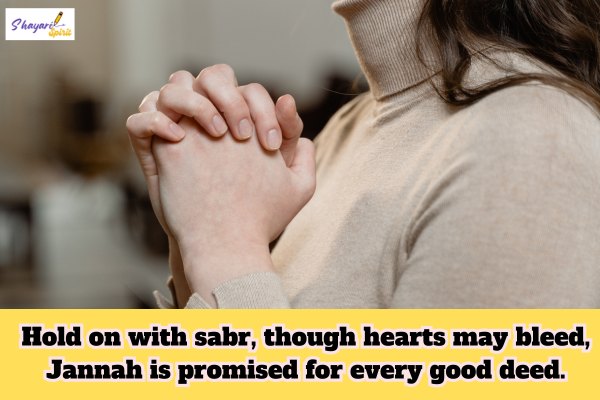 Sabr Shayari in english