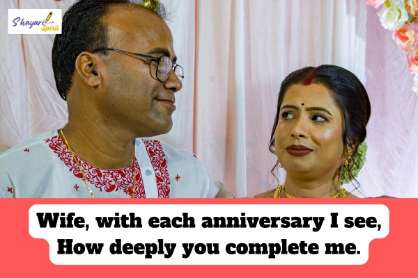 Anniversary shayari for wife