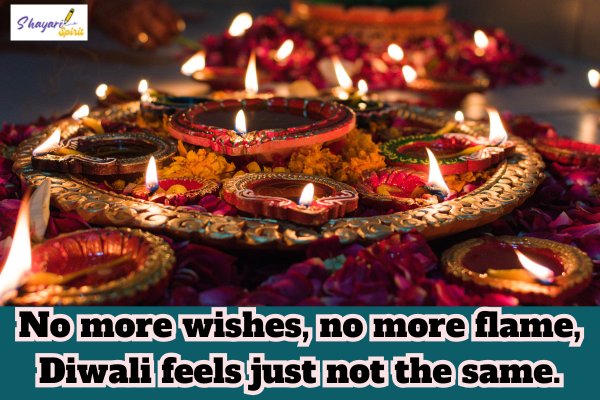 Sad diwali shayari