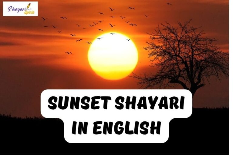 sunset shayari
