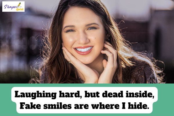 Fake smile shayari